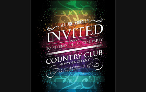 electronic-newsletter-design Newsletter invitation for country club.