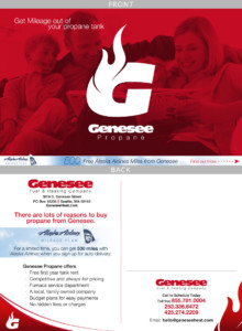 Business card design for Genesee Energy.