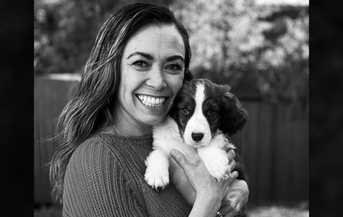 Portrait photo of Patty Pauls, graphic artist.